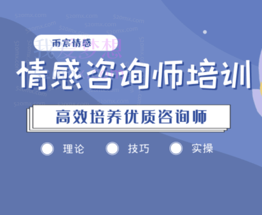 雨宸情感咨询师培训课,高效培养优质咨询师