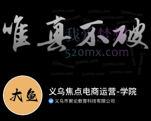 抖音焦点电商学院大鱼课程:全面提升电商运营能力