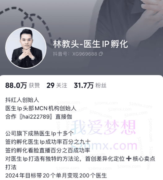 林教头医美IP打造变现闭环实战班,打造能变现的IP商业闭环,医美玩家必看