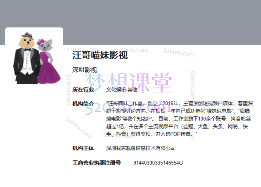 汪哥喵妹影视解说正式课程