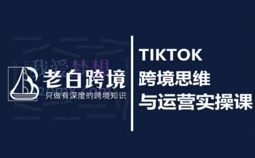 老白跨境：老白的TIKTOK跨境思维与运营实操课