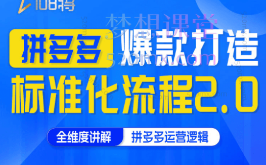 贾真108将【系列课】拼多多爆款打造标准化流程2.0
