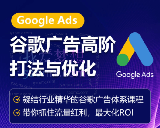 谷歌广告高阶打法与优化,凝结行业精华带你抓住流量红利最大化ROI