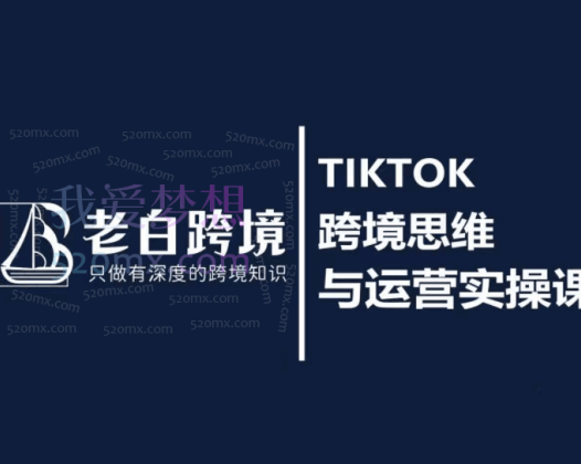 老白跨境:老白的TIKTOK跨境思维与运营实操课