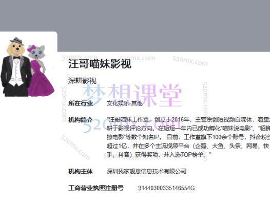 汪哥喵妹影视解说正式课程