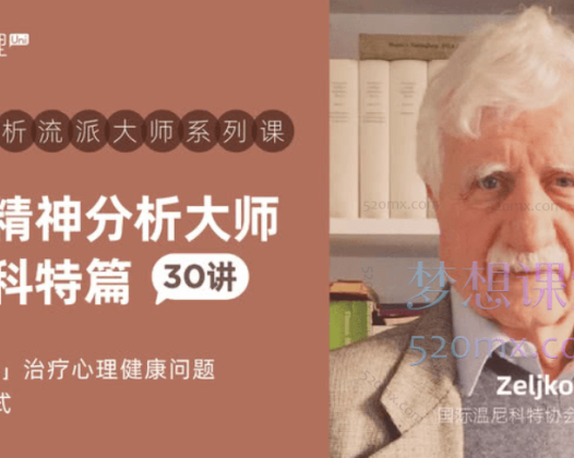 世界精神分析大师系列课–温尼科特篇(自学版)