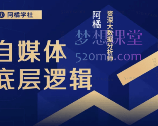 阿橘老师自媒体底层逻辑录播课