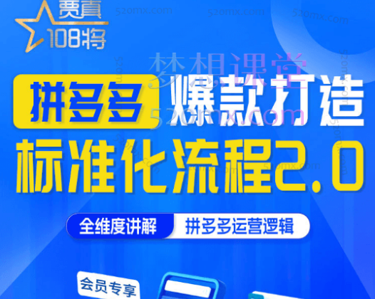 贾真108将【系列课】拼多多爆款打造标准化流程2.0