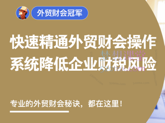 外土司外贸财会冠军,快速精准外贸财会操作系统降低企业财税风险