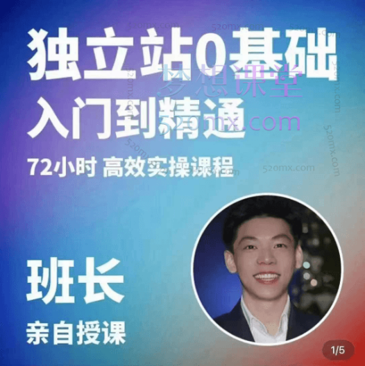班长的跨境电商独立站0基础入门到精通72小时实操课程(课件资料笔记)