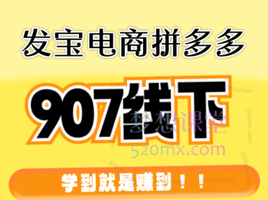 发宝电商拼多多907线下课