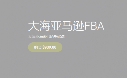 韩大海亚马逊FBA课程价值939美金