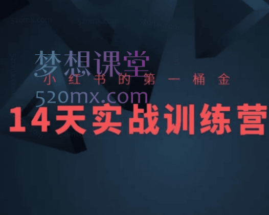 小刀小红书14天实战训练营