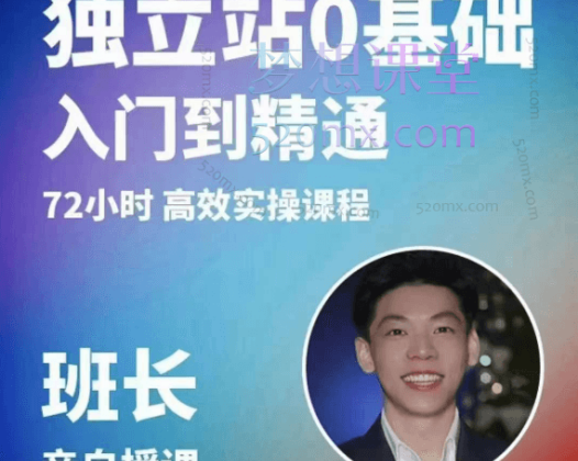 班长的跨境电商独立站0基础入门到精通72小时实操课程(课件资料笔记)
