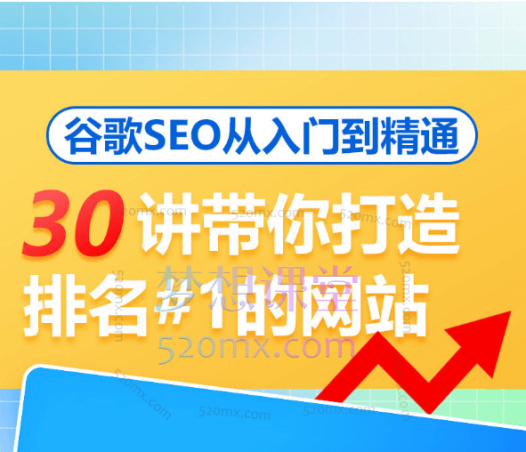 谷歌SEO从入门到精通,30讲带你打造排名第1网站