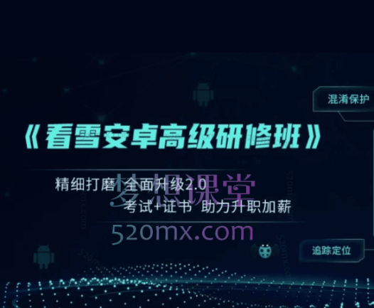 看雪《安卓高级研修班(网课)》月薪两万计划班;Frida、Fart、DEXDump、r0capture脚本的使用和原理全解析价值5899元