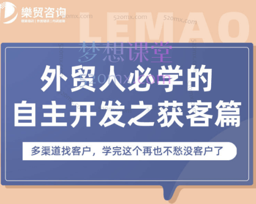 May老师外贸人必学的自主开发课,多渠道找客户,学完这个再也不愁没客户了