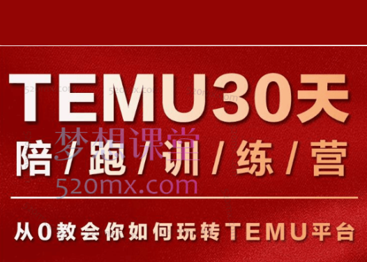 番茄出海Temu30天陪跑训练营第三期