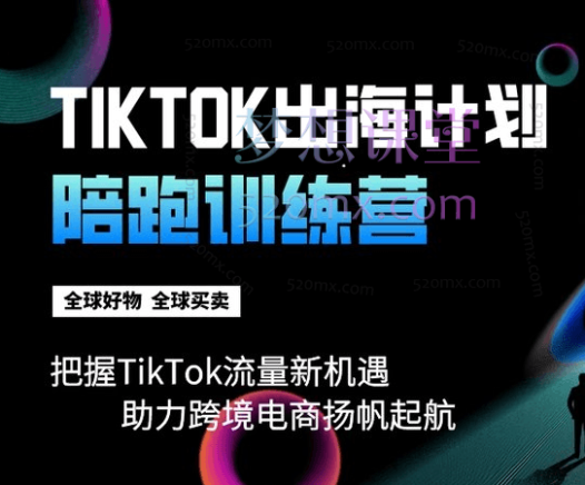TikTok出海计划陪跑训练营-把握TikTok流量新机遇 助力跨境电商扬帆起航